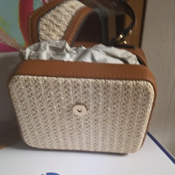 Nwt Wicker Bag - Picture 2 of 6